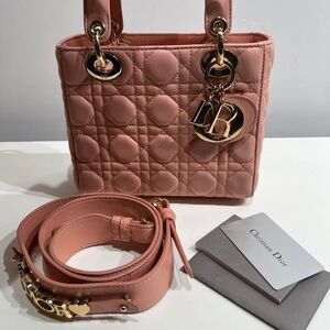 Dior Blush Pink Quilted Shoulder Bag